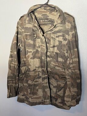 hippie laundry Camouflage Field Jacket - Green/Brown 100% cotton